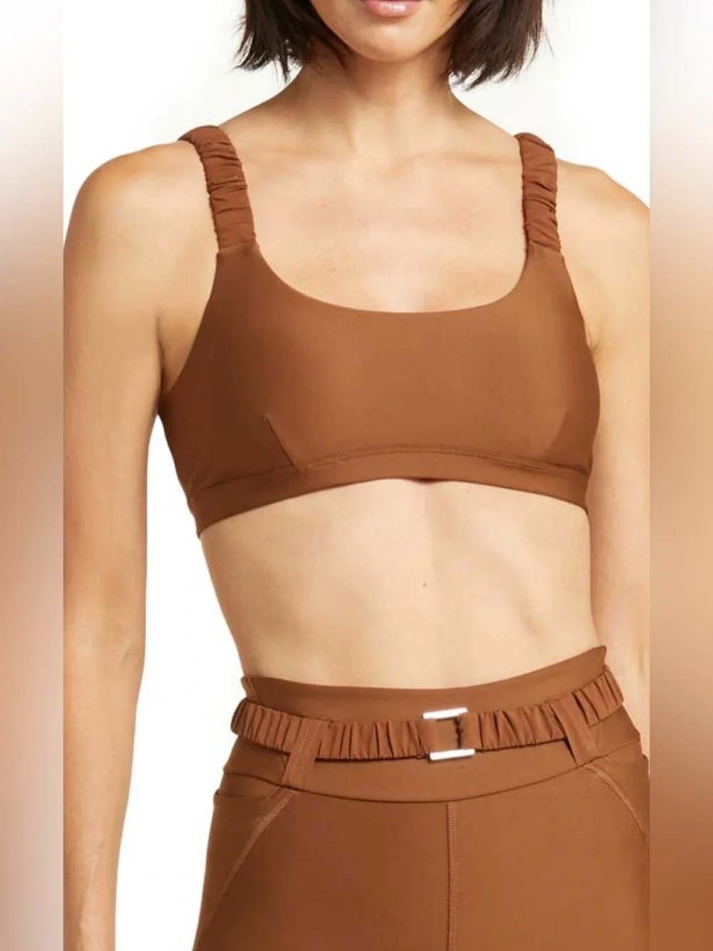 Alo Yoga Airlift Charmer Sports Bra In Cinnamon, XS